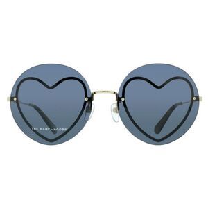 Marc Jacobs Round Shape 59MM  Acetate Sunglasses With Gold Hearts For Wo…